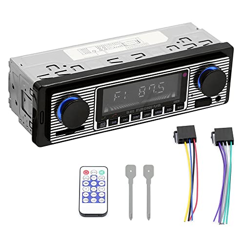 Artudatech ヴィンテージカー ラジオ ブルートゥース MP3プレーヤーAUX クラシックカー ステレオ+ リモコン